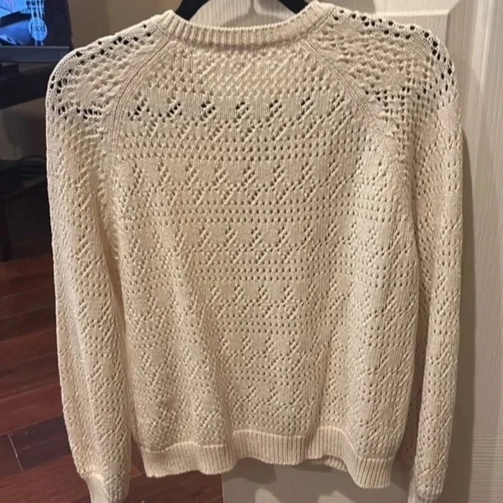 Sezane Capucine Cardigan Ecru Size XS - Picture 3 of 7